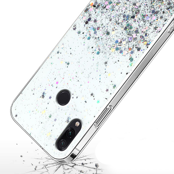 Obal na mobil pre Xiaomi Redmi Note 7, Glittery, priehľadné