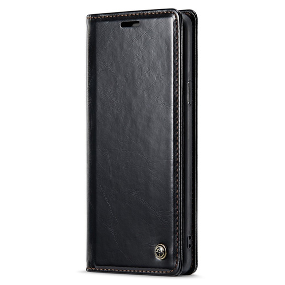 CASEME flipové puzdro pre Samsung Galaxy S9+ Plus, Waxy Textured, čierne