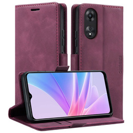 Puzdro pre Oppo A78 5G, ERBORD Vintage, peňaženka s chlopňou, červené