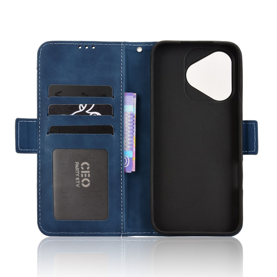 Klapkové puzdro pre Honor 400 Lite, Card Slot, tmavomodré