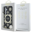 GUESS Magnetické puzdro IML Peony pre Samsung Galaxy S25