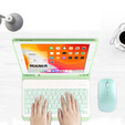 Puzdro + klávesnica iPad 10.2 7/8/9 gen 2019/2020/2021, Keyboard Cover Pen Slot, zelený