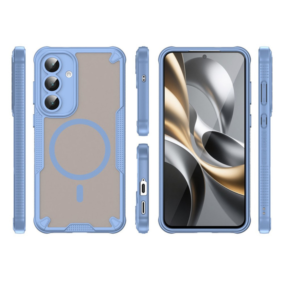 Pancierované puzdro pre Samsung Galaxy S25 FE, pre MagSafe, matné čierne