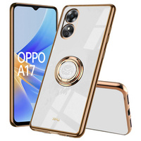 Obal na mobil pre Oppo A17, Electro Ring, biele