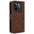 Klapkové puzdro pre Realme GT 7 Pro, Card Slot, hnedé