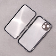 Puzdro pre iPhone 13, Magnetic Dual Glass, čierne