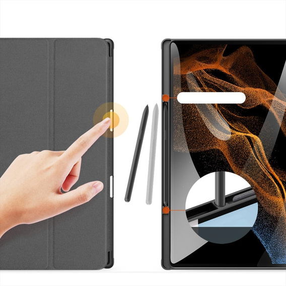 Puzdro pre Samsung Galaxy Tab S9 Ultra 14.6", Dux Ducis Domo, čierne