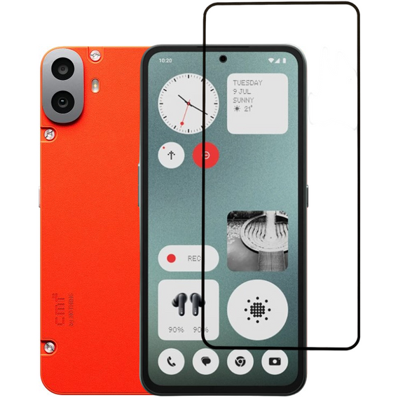 3D tvrdené sklo pre Nothing CMF Phone 1, čierny rám