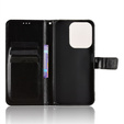Klapkové puzdro pre Xiaomi Redmi 15C 4G/LTE, Crazy Horse Wallet, čierne