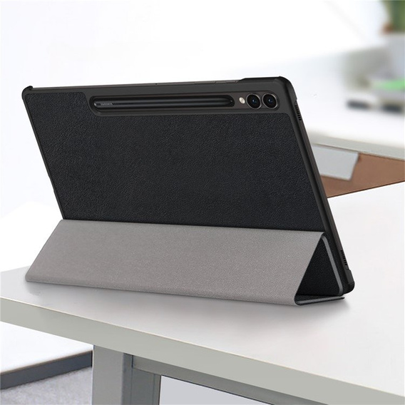 Puzdro pre Samsung Galaxy Tab S9 Plus, Smartcase s priestorom pre stylus, čierne