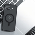 Puzdro pre Google Pixel 9A, pre MagSafe, ERBORD Matt Case, čierny