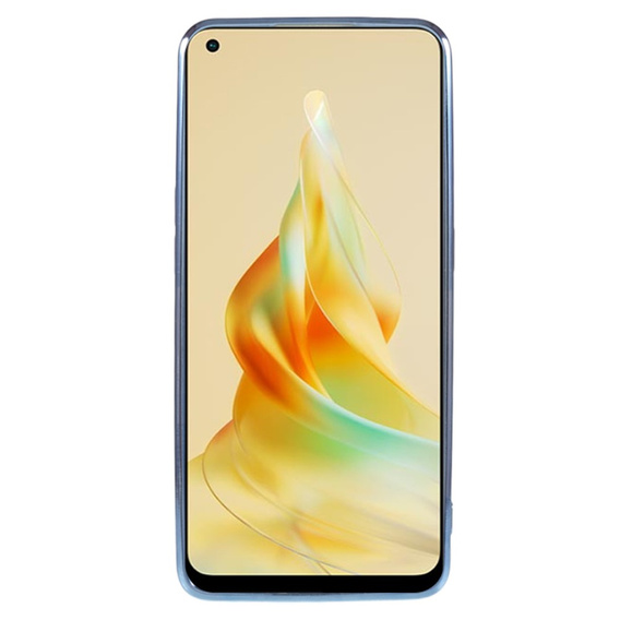 Puzdro pre Oppo Reno8 T 4G, Glitter Flower, modré