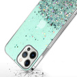 Obal na mobil pre iPhone 13 Pro, Glittery, zelený