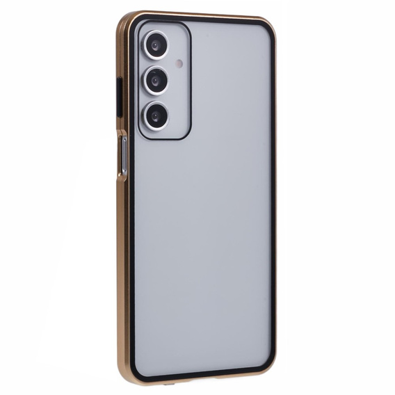 Puzdro pre Samsung Galaxy A16, Magnetic Dual Glass, zlaté