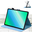 Puzdro pre iPad 10.2" 2021/2020/2019 (9/8/7 gen.), s chlopňou, animal, modré