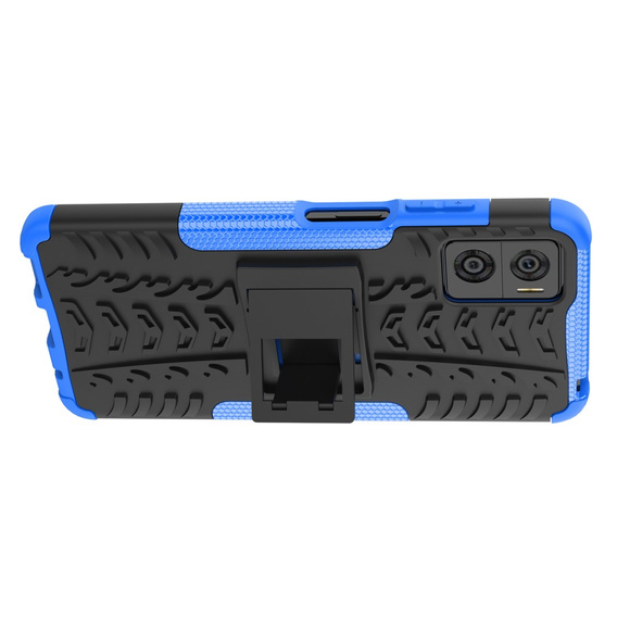 Obal na mobil pre Motorola Moto E22 / E22i, Tire Armor, čierne / modré