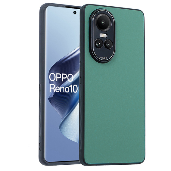 Kožené puzdro pre Oppo Reno 10 / 10 Pro, leather hybrid, zelený