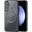 Puzdro DuxDucis pre Samsung Galaxy S23 FE, Aimo Case, pre MagSafe, transparentné / čierne