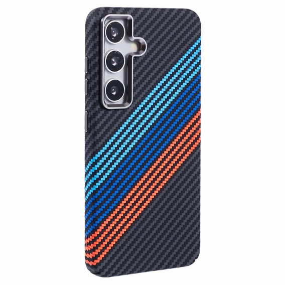 Puzdro pre Samsung Galaxy S25+ Plus, Carbon Fiber MagSafe, tmavomodré