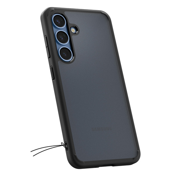 Puzdro Spigen pre Samsung Galaxy S25, Ultra Hybrid, čierna / matná + tvrdené sklo 9H