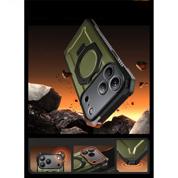 Puzdro Supcase pre iPhone 17 Pro Max, Unicorn Beetle Grip Mag, Guldan