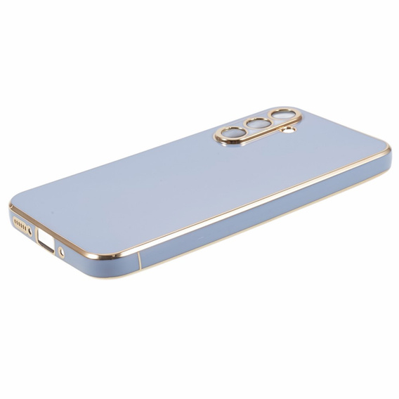 Puzdro pre Samsung Galaxy A25 5G, Glamour CamShield, modré  + 9H sklo