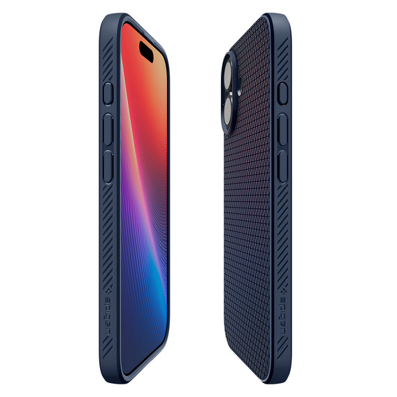 Puzdro Spigen Liquid Air pre iPhone 17, námornícka modrá