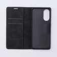 Puzdro pre Oppo A78 4G, ERBORD Vintage, peňaženka s chlopňou, čierne