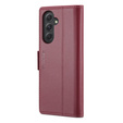 CASEME flipové puzdro pre Samsung Galaxy A54 5G, Litchi Wallet, červené