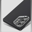 Puzdro BENKS Kevlar pre Samsung Galaxy S25, pre MagSafe, Carbon Fiber, čierne