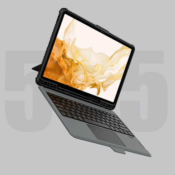 Puzdro + klávesnica Galaxy Tab S8+ / Tab S7 +/ Tab S7 FE, NILLKIN Bumper Pen Slot, čierne