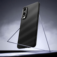 Puzdro Spigen pre Samsung Galaxy S25 Edge, Liquid Air, čierne + tvrdené sklo 9H