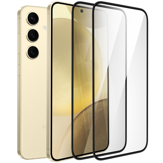 2x tvrdené sklo pre Samsung Galaxy S24+/S25+ Plus, ERBORD 3D pre celý displej