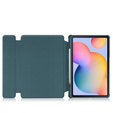Puzdro s klávesnicou pre Samsung Galaxy Tab S6 Lite 2024 / 2022 / 2020, Rotary 360° Leather, tmavozelené
