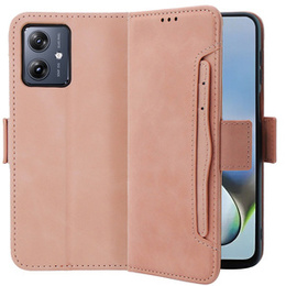 Klapkové puzdro pre Motorola Moto G54 5G, Card Slot, ružové