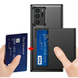 Obal na mobil pre Samsung Galaxy Note 20 Ultra, Sliding Card Holder, čierne