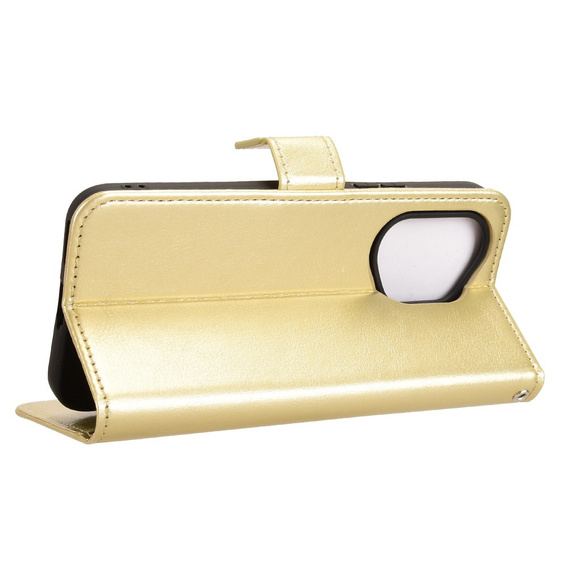 Klapkové puzdro pre Honor 400 5G, Crazy Horse Wallet, zlaté