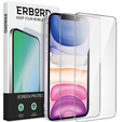2x tvrdené sklo pre iPhone XR/11, ERBORD 9H Hard Glass na displeji