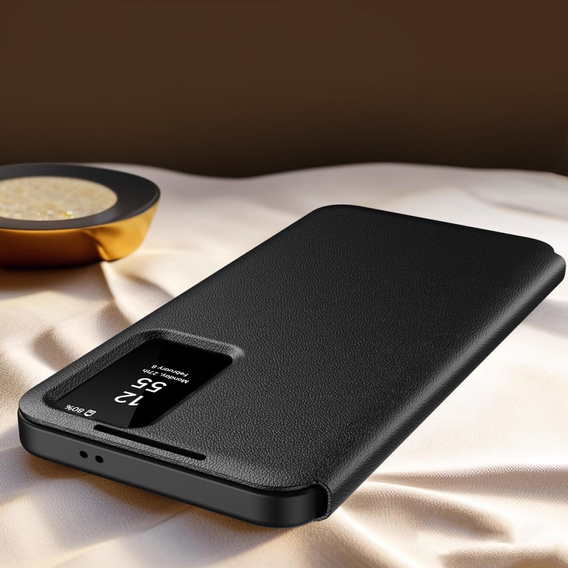 Flipové puzdro pre Samsung Galaxy S25, Smart View Wallet, čierne