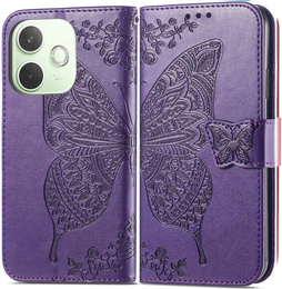 Klapkové puzdro pre Oppo A5 Pro 5G, Butterfly, fialové
