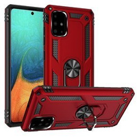 Pancierované obal na mobil pre Samsung Galaxy A51, Nox Case Ring, červené