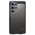 Puzdro Spigen pre Samsung Galaxy S25 Ultra, Tough Armor Mag MagSafe, sivé + tvrdené sklo 9H