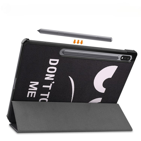 Puzdro pre Samsung Galaxy Tab S9 Plus, Smartcase, don't touch me