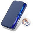 Puzdro Dux Ducis pre iPhone 17 Pro, Skin X Pro, s chlopňou, pre MagSafe, tmavomodré