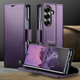 CASEME Litchi Wallet flipové puzdro pre Samsung Galaxy Z Fold7 5G
