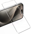 2x tvrdené sklo pre iPhone 15 Pro Max, ERBORD 9H Hard Glass na displeji