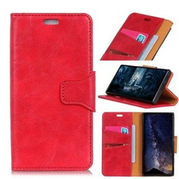 Klapkové puzdro pre Huawei P30 Pro, Split Leather Wallet, červené