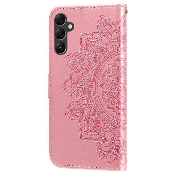 Klapkové puzdro pre Samsung Galaxy A14 4G/5G, Mandala Flower, ružové rose gold