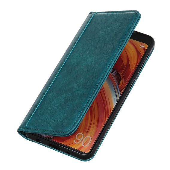Obal na mobil pre Iphone 16E, Wallet Litchi Leather, modré