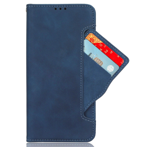 Klapkové puzdro pre Oppo A80, Card Slot, tmavomodré